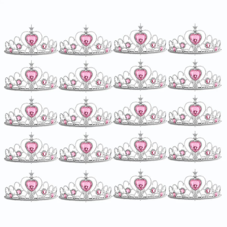 Wholesale 20pcs/lot Kids Crown Tiara Princess Magic Wand Wand Snowflake Fairy Stick Princess Show Dress Up Costume Accessories