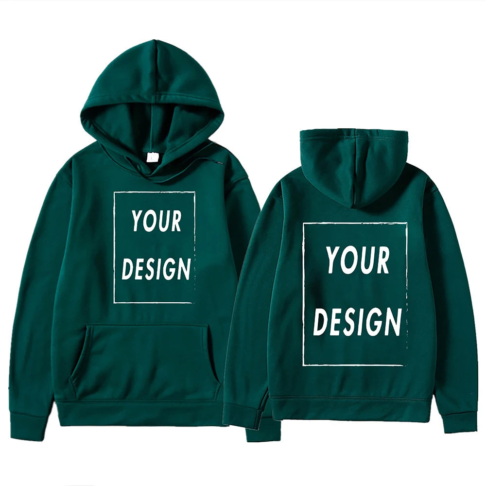 Custom Print Hoodie, Add Your Own Photo or Logo