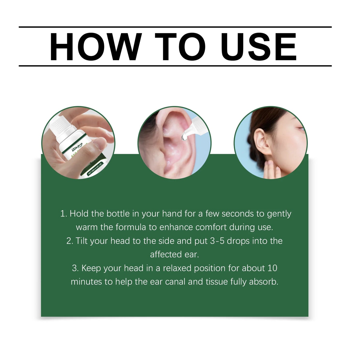 Herbal Ear Cleansing Drops — Gentle Earwax Softening & Ear Care