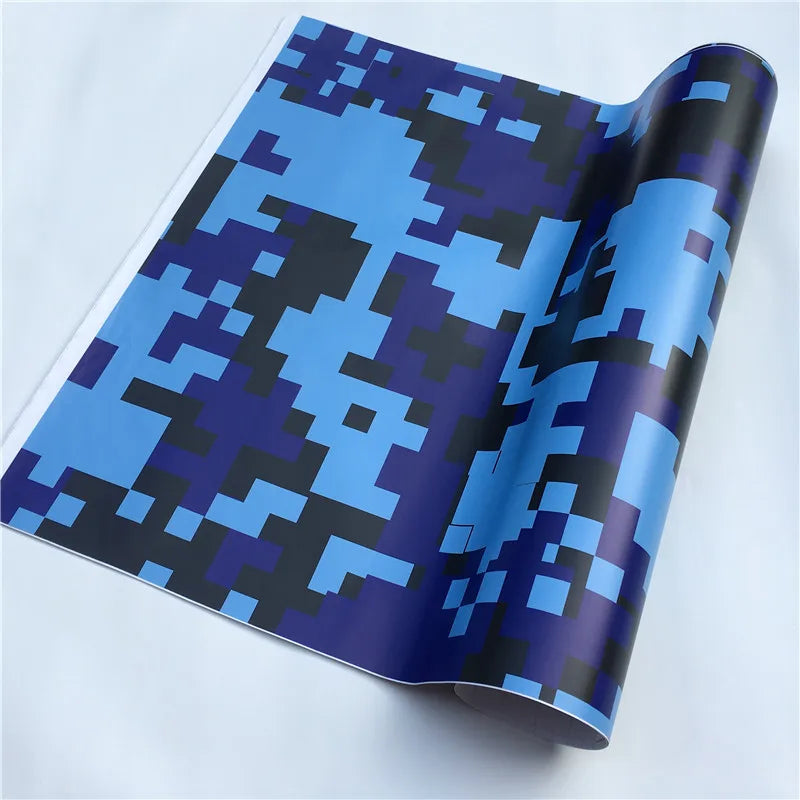 Arctic Snow Black Camo Vinyl Car Wrap Film Camouflage Vinyl Wrapping Sticker Console Computer Laptop Scooter Motorcycle