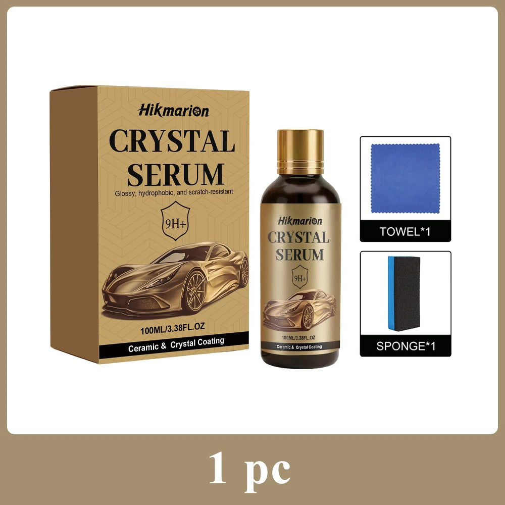 100ML PTZ Graphene Ceramic Coating, 9H+ Advanced Crystal Serum for Cars Professional Auto Detailing Paint Protection High Gloss