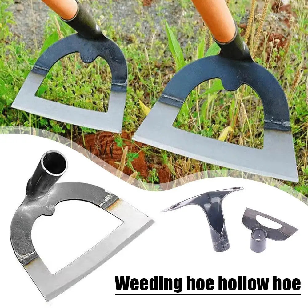 Handheld Hollow Hoe Thickened Manganese Steel Agricultural Weeding Hoe Planting Vegetable Gardening Loosening Soil Weeding Tool
