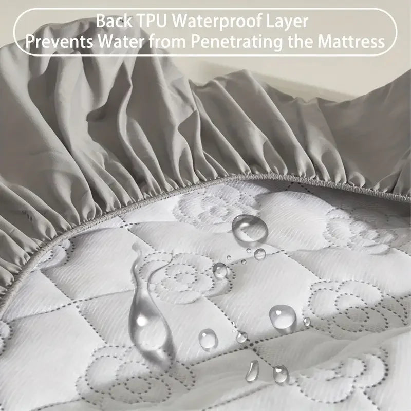 Waterproof Mattress Protector, Deep Pocket Fitted Sheet