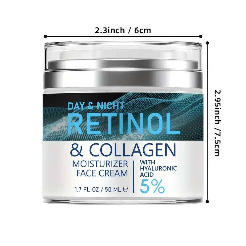 ENVISHA Retinol & Collagen Anti-Aging Face Cream 50ml – Whitening, Pore Refining, Wrinkle Reduction & Deep Hydration | CPNP Certified