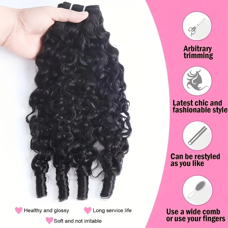 Burmese Curly Human Hair Bundles Human Hair Quality Deep Wave Raw Hair Weave Bundles Double Drawn Vietnamese Hair Extension