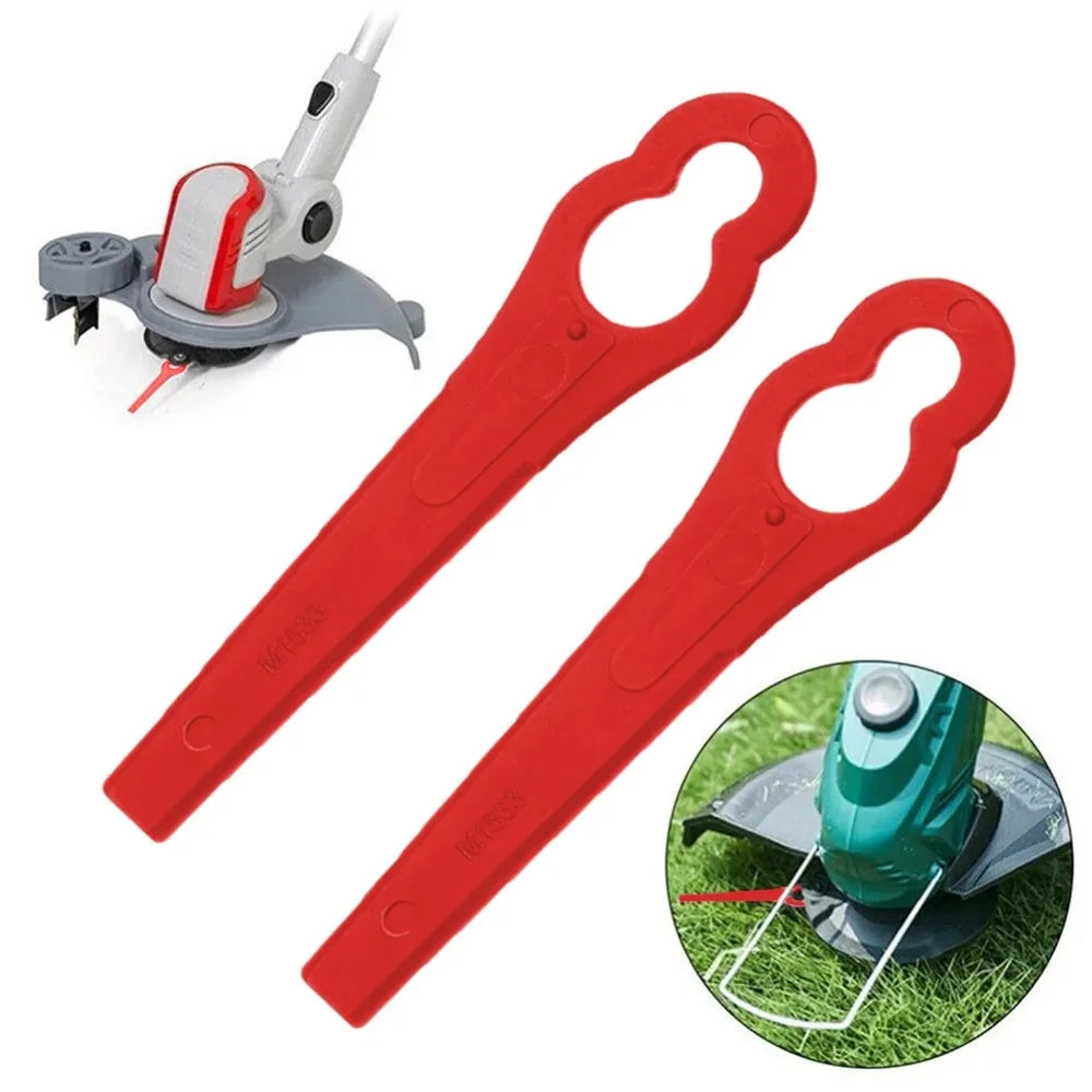 60-120pcs Plastic Cutter Blades For Electric Cordless Grass Trimmer Strimmer Tool Grass Trimmer Blades Replacement Garden Tool