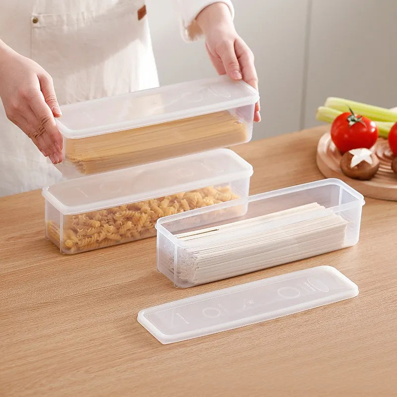 4-Pack Long Fridge Storage Containers - Clear Stackable Bins - photo 7