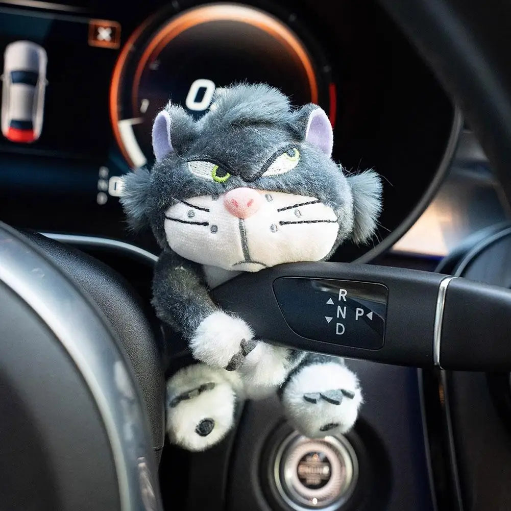 Cute Cat Plush Doll Car Windshield Wiper Decorations Home Desk Ornament Creative Gift Home Decoration Accessories