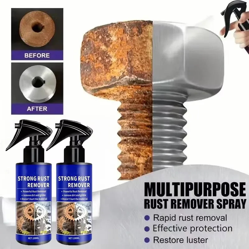 Automotive Rust Remover Spray – Fast-Acting Metal Derusting & Anti-Corrosion Lubricant | 100ml (1pc/3pc)