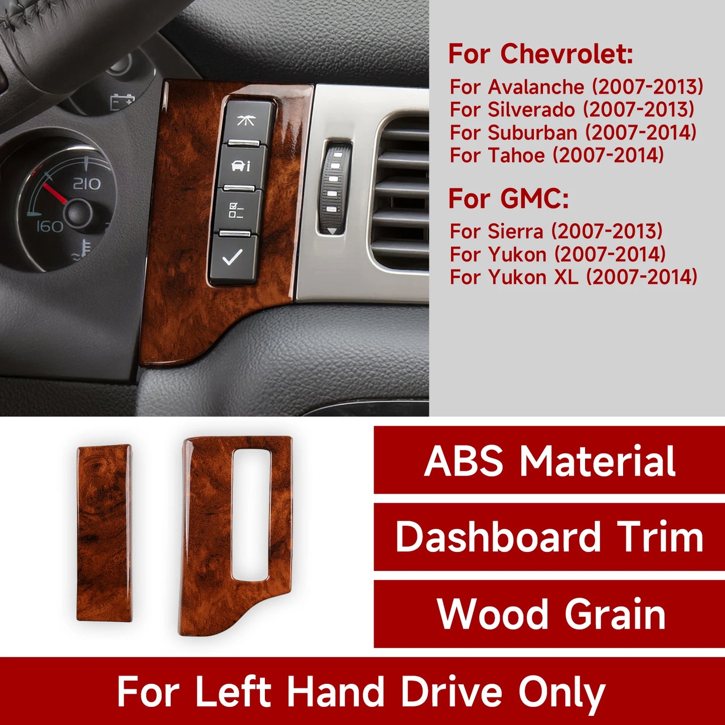 Center Console &amp; Interior Trim Sticker Kit - Chevy/GMC Trucks &amp; SUVs