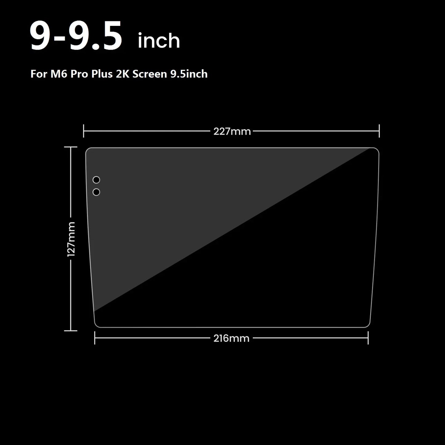 Tempered-Glass Screen Protector for 9" & 10" Car Stereo Touchscreens — HD, Anti-Scratch
