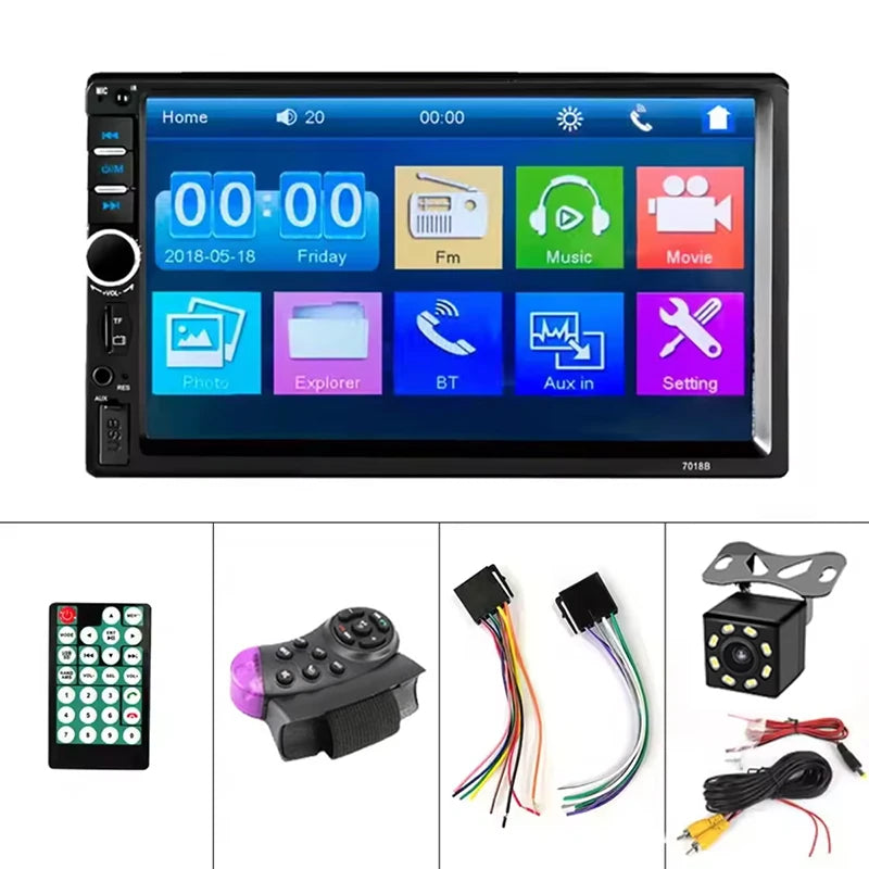 Universal 2 Din Car Radio 7inch HD Touch Screen Autoradio Multimedia Player Universal Car Stereo MP5 Player Bluetooth Car Player
