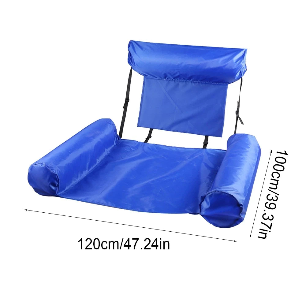 Inflatable Floating Water Hammock — Pool Lounge Float for Summer