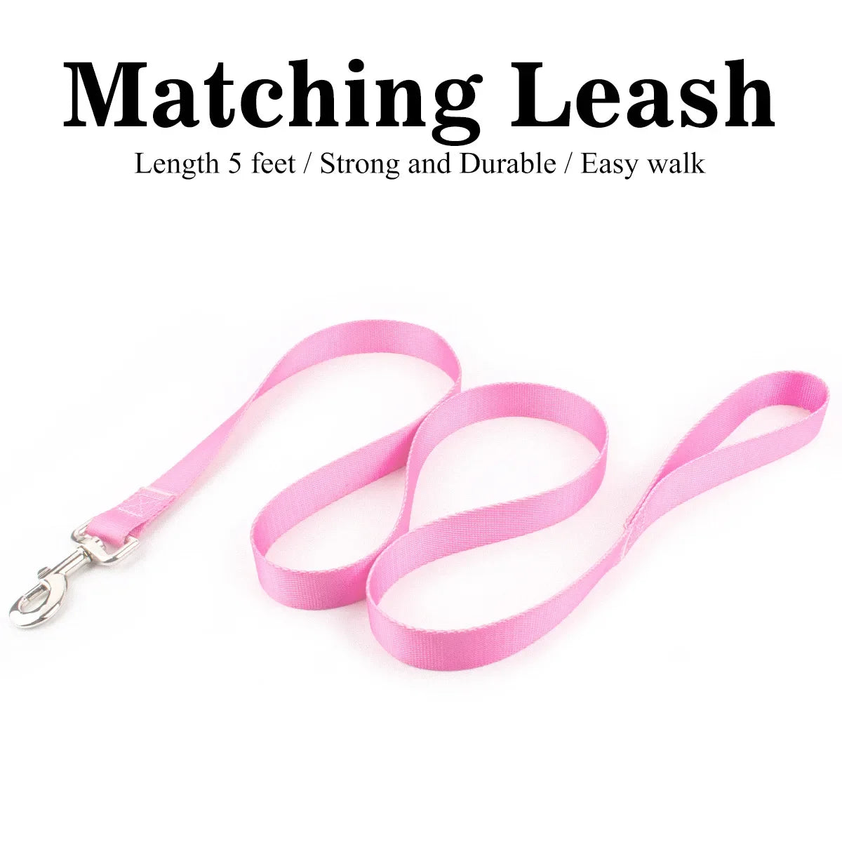 Adjustable Nylon Dog Collar & Leash Set - Quick Release Buckle - photo 23