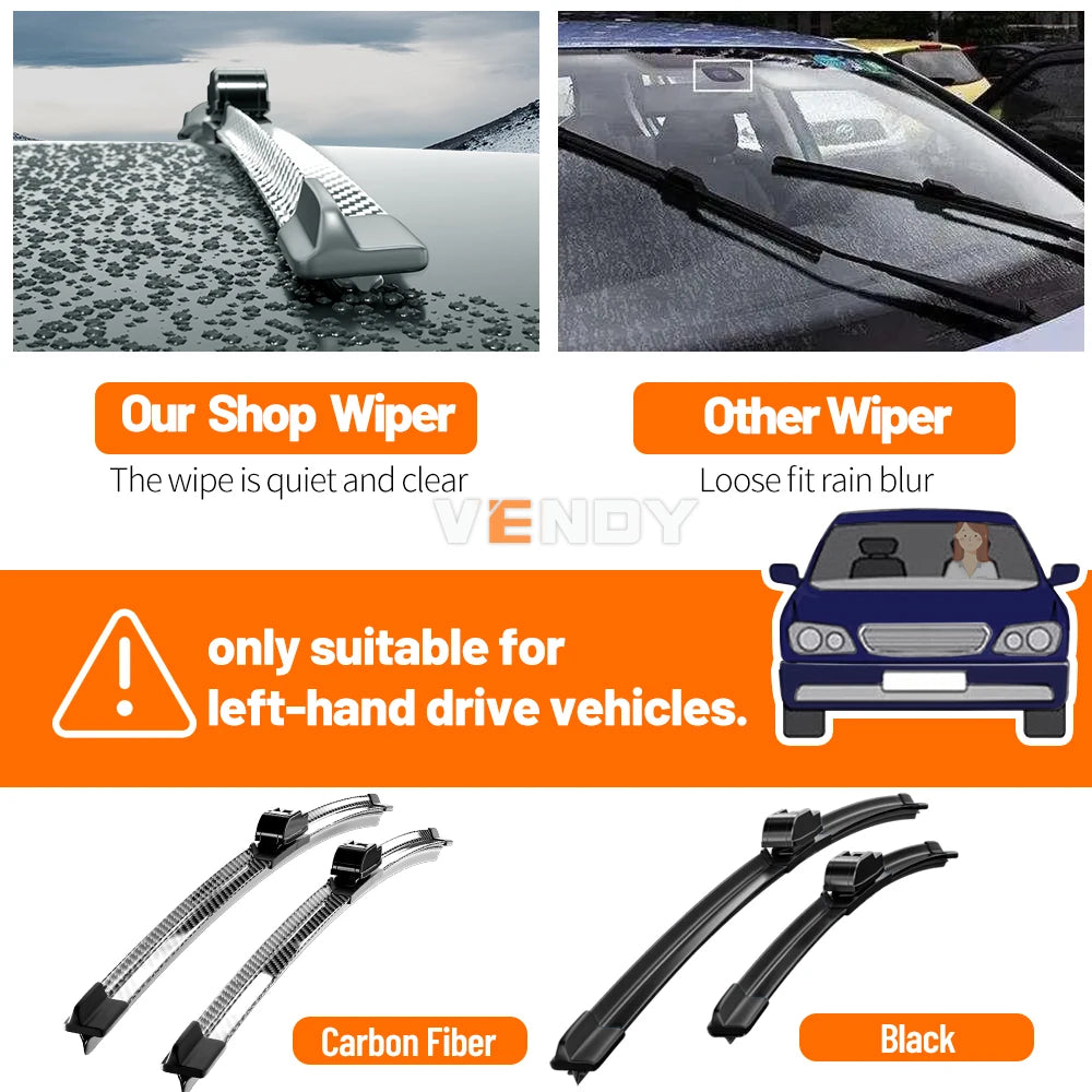 Front Windshield Wiper Blades for Ford F-150 2009–2020 (2-Pack)