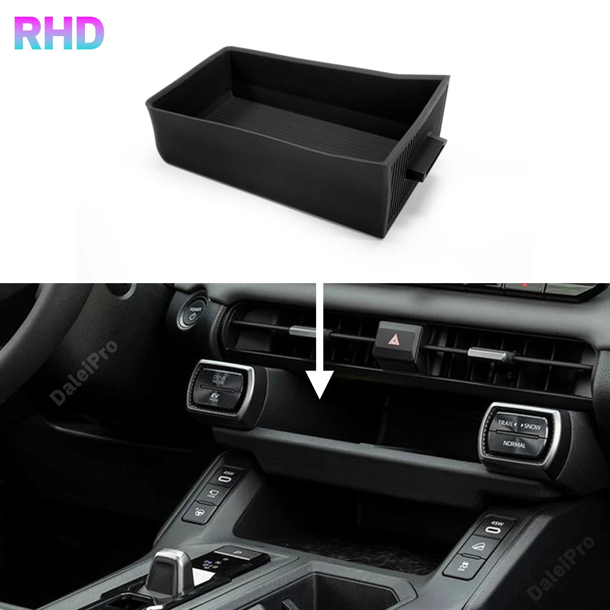For Toyota RAV4 2026 2027 Car Center Console Organizer Tray Drawer Box Armrest Storage Box Vibration Reduction RAV4 Accessories
