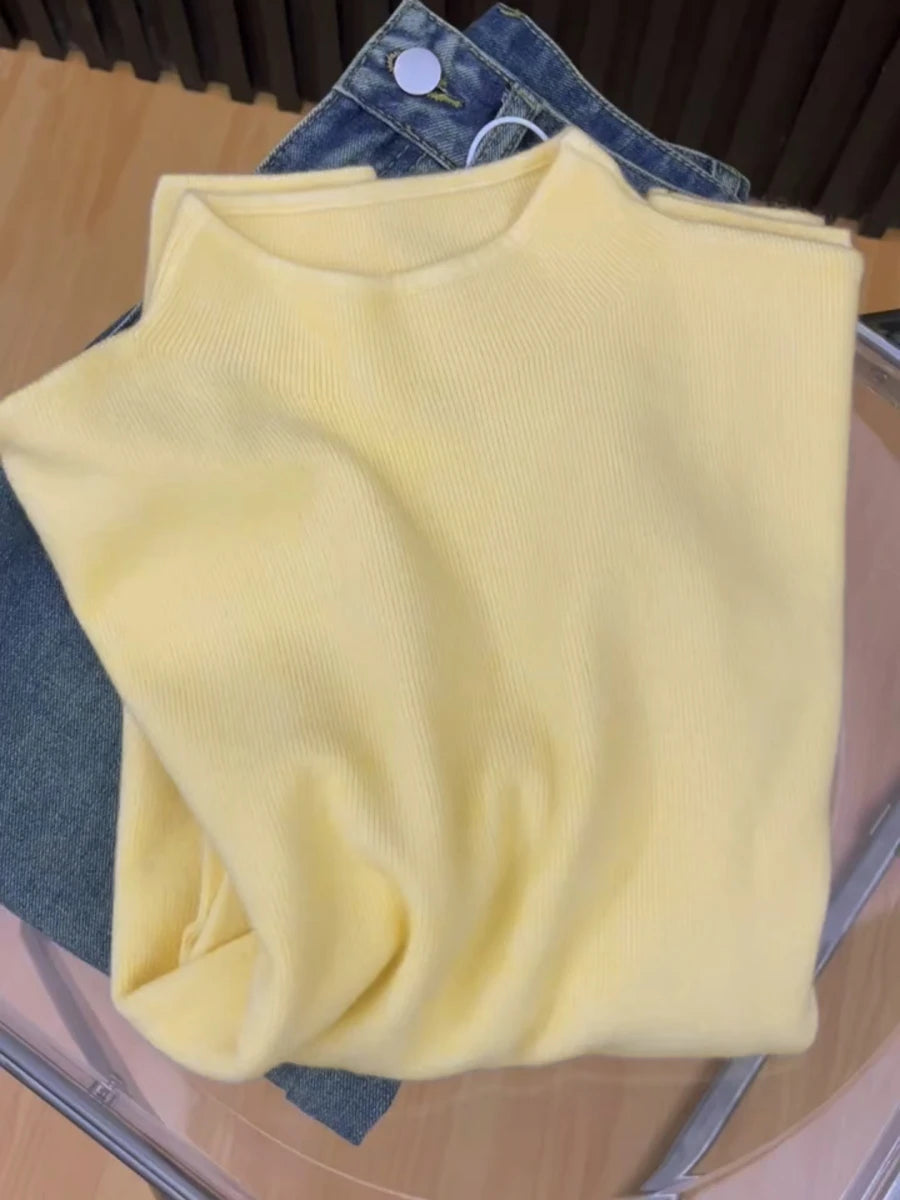 Women's Vintage Turtleneck Sweater — Knit Pullover