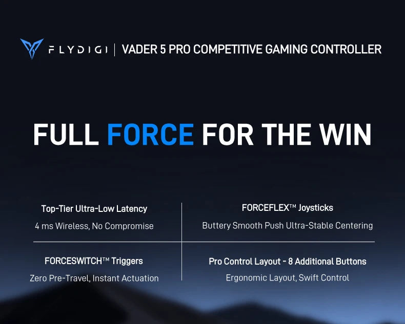 In Stock Flydigi Vader 5 Pro global version Wireless Bluetooth Gamepad Controller Multi-Platform for PC NS2 Mobile Steam Tablet