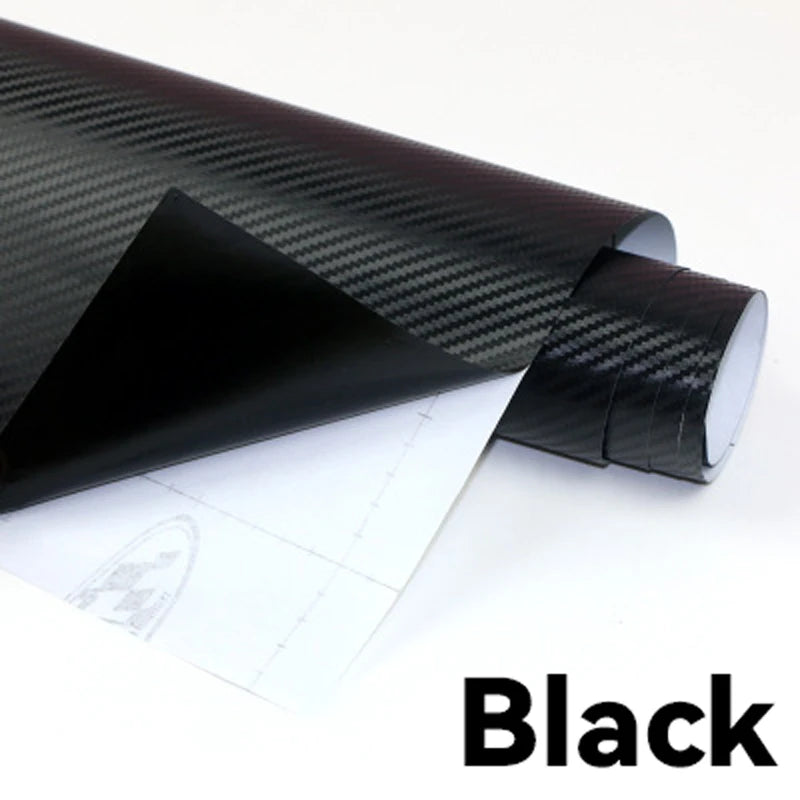 150cm Wide 3D Carbon Fiber Vinyl Film 3M Car Stickers Waterproof DIY Auto Vehicle Motorcycle Car Styling Wrap Roll Accessories