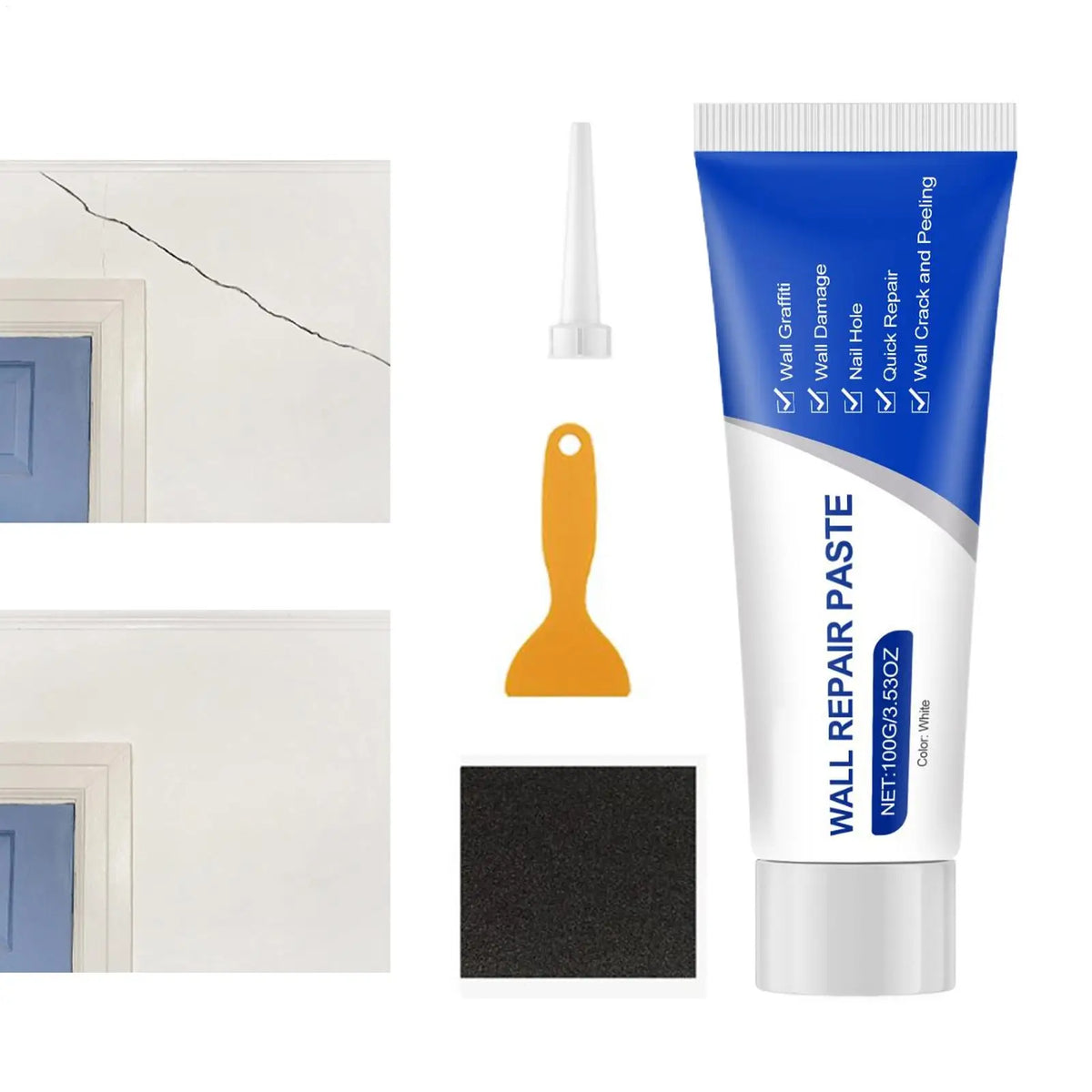 Wall and Drywall Hole Repair Kit with Mending Putty - view 7