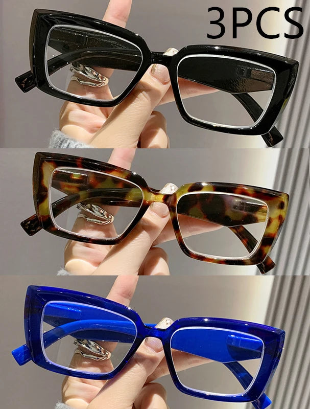 2/3PCS New Cat-eye Reading Glasses Fashionable Simple And Versatile Reading Glasses For Middle-aged And Elderly People 2319