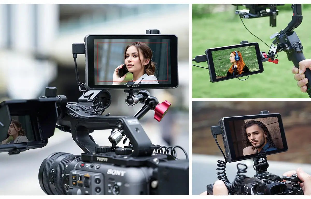 FEELWORLD SC6 6-inch Photography Video Monitor 1500NIT High Brightness 3G SDI HDMI 4K60Hz 1920X1080 IPS Screen Aluminum Shell