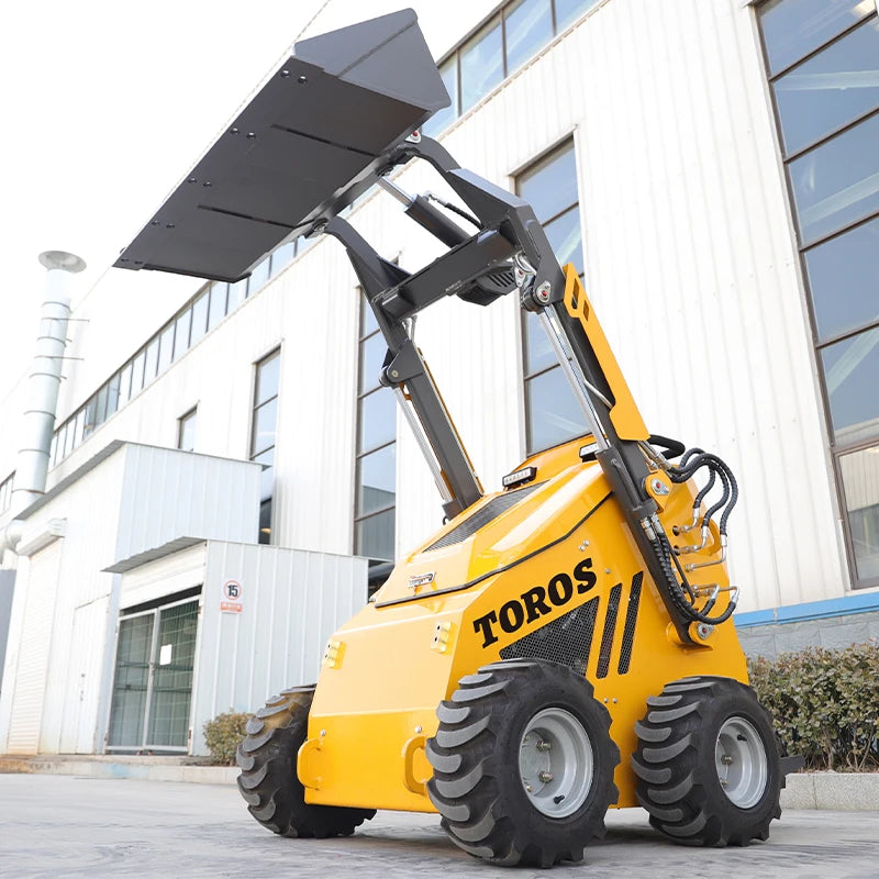 TOROS Small  Wheel Skid Steer Laoder Wholesale Customize Mini Skid Steer Loader Chinese High Quality Minicargador Customizable