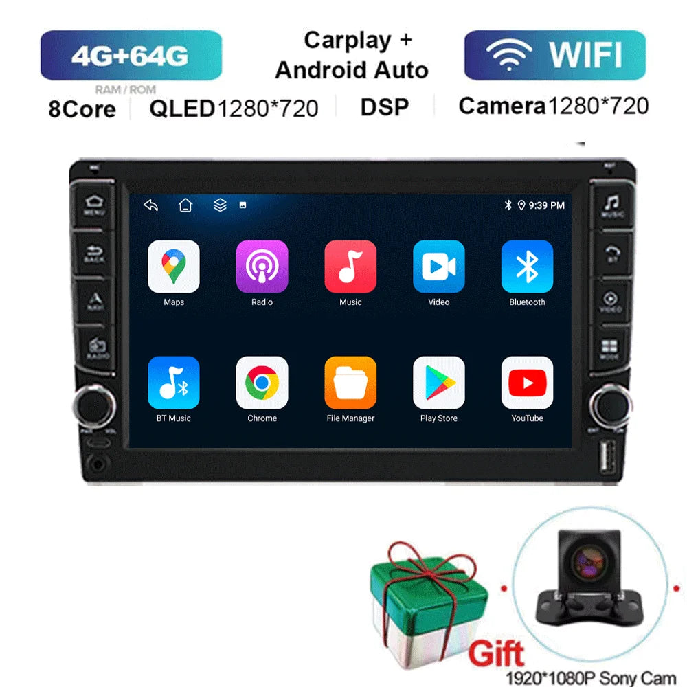 10" Android Car Stereo for Volvo XC90 (2004–2014) — Wireless CarPlay & Android Auto, GPS, 4G, 5G WiFi
