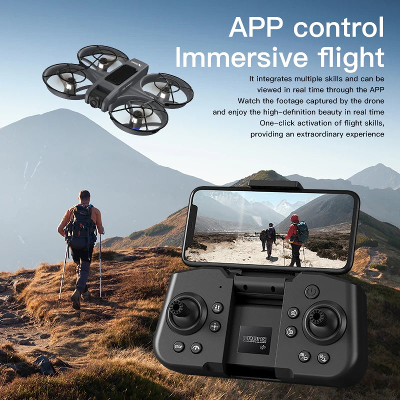 Newest Hot Sales Drone VR ProfessionalHD Camera Brushless Motor Optical Flow Positioning Mini Drone Kid Free Gifts VR Glass