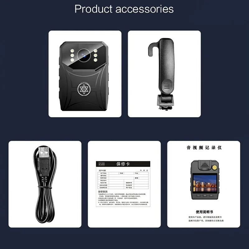 4K WiFi Body Camera — Night Vision Waterproof Recorder, 3000mAh