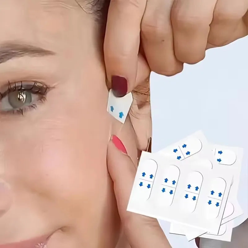 40/120PCS V-Shape Face Wrinkle Sagging Skin Adhesive Tape Lifting Face Stickers Invisible Transparent Thin Face Patche Lift Tool