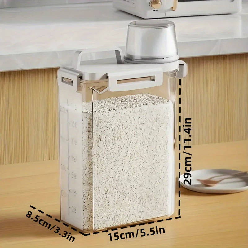 Sealed Dry Food Storage Container - Rice, Flour & Grain Box - photo 3