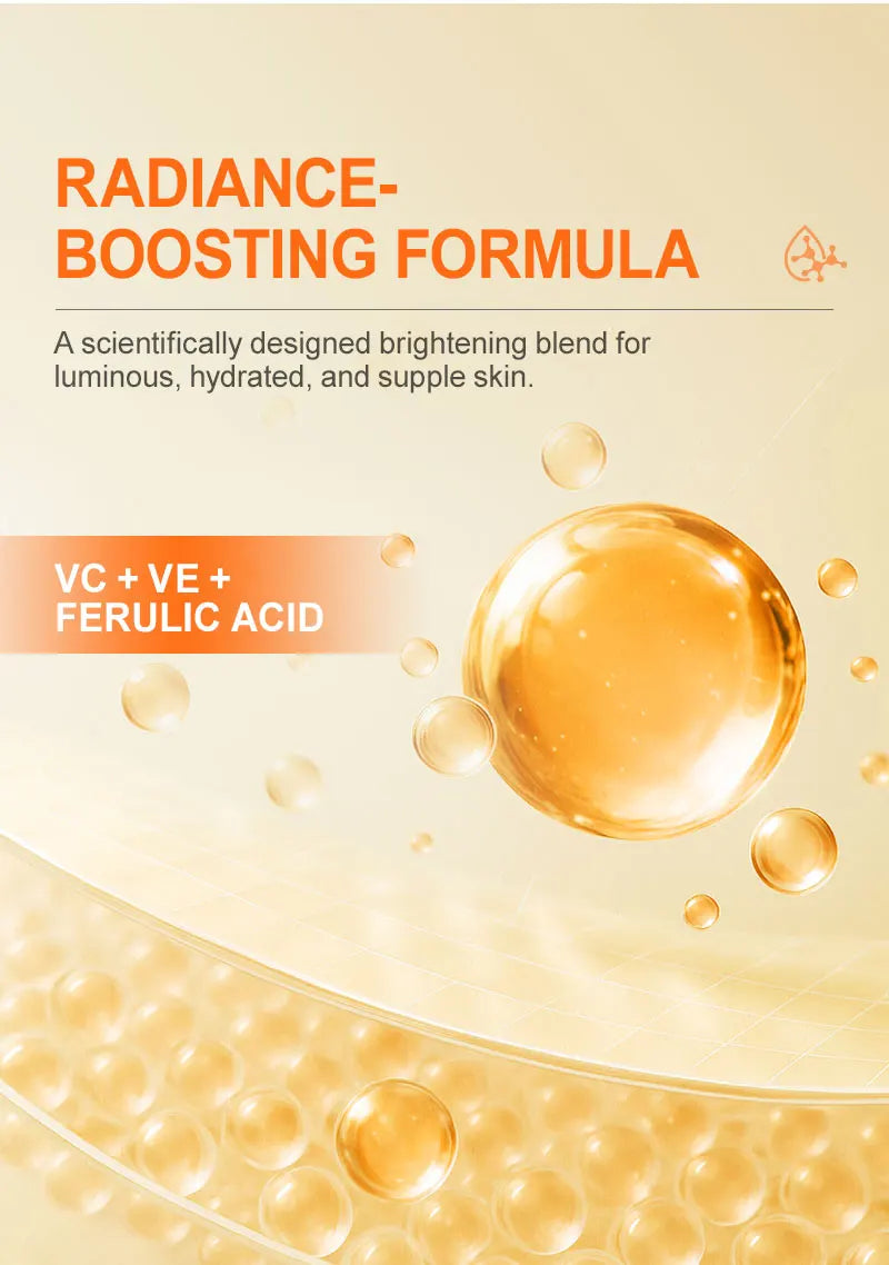 Vitamin C Whitening Facial Serum Hyaluronic Moisturizing Repair Anti-aging Repair Dull Face Essence Firming Skin Care Products