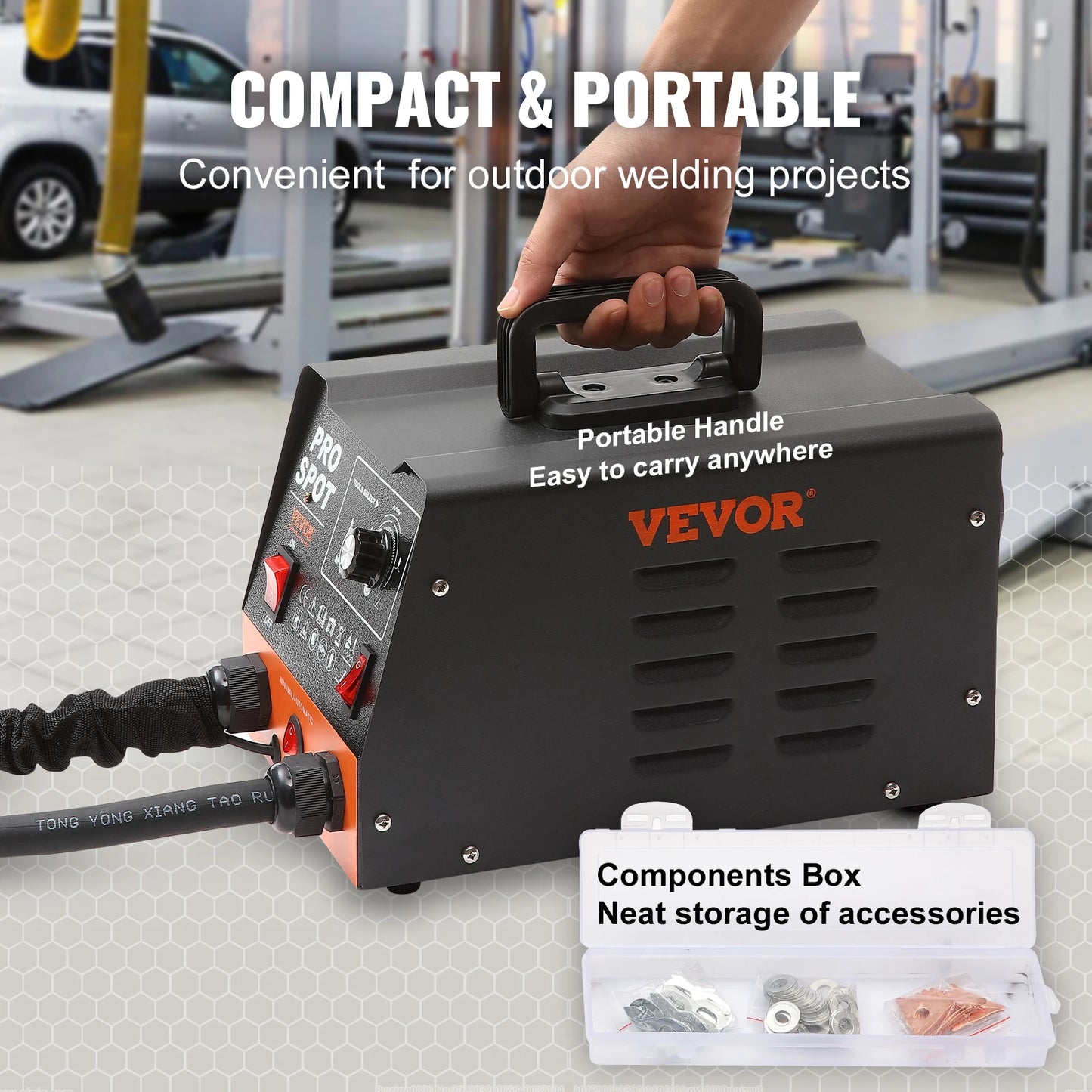 SucceBuy Stud Welder Dent Repair Kit 3KW Spot Welder Auto Body Welding Dent Puller Machine Welding Accessories for Car Truck