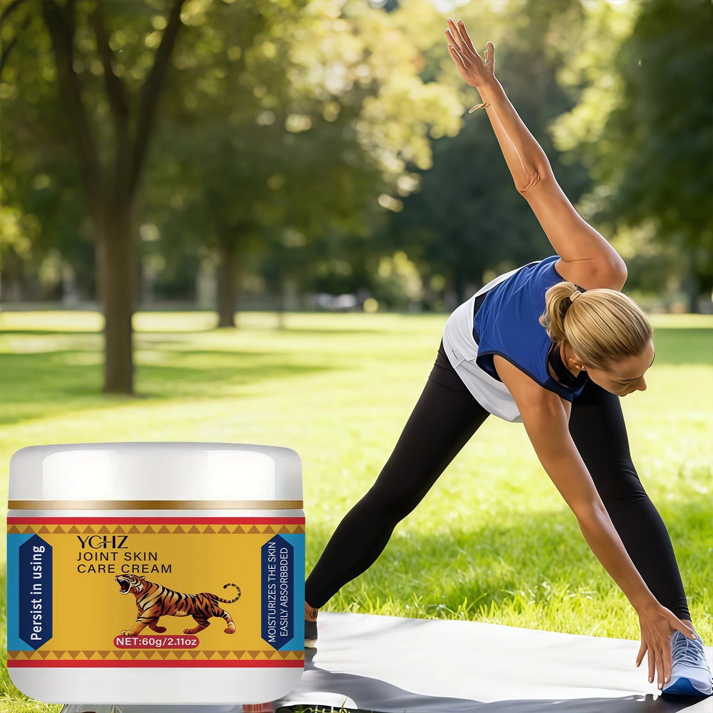 Tiger Massage Cream Moisturizes the Skin, Is Easily Absorbed, and Is a Perfect Companion for Sports Enthusiasts - 60g