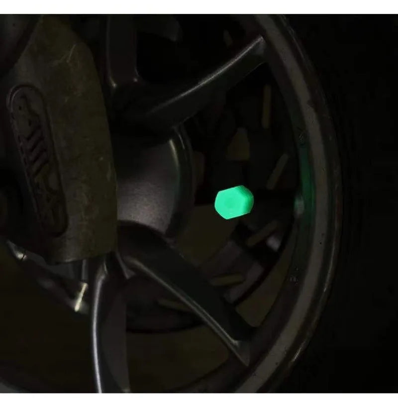 10pcs Luminous Valve Cap for Electric Vehicles, Motorcycles, Bicycles, Trucks, Tires, Luminous Valve Core Covers