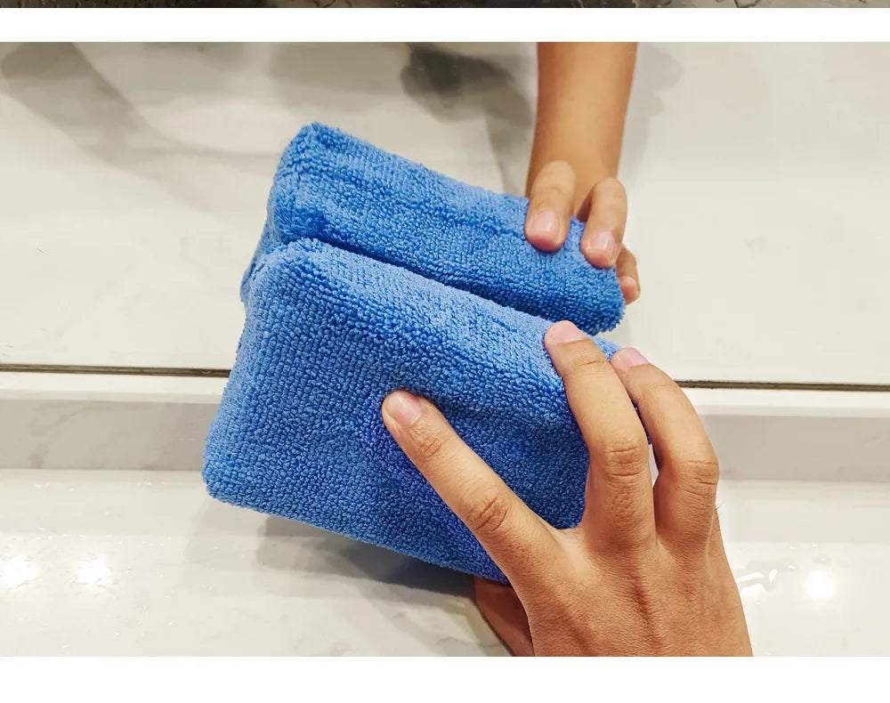 1/20pcs Car Wax Applicator Pads Microfibre Polishing Sponges Soft Auto Detailing Waxing Sponge Cleaning Foam Car Paint Care Pad