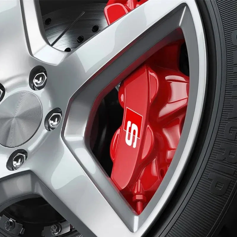 Brake Caliper Decals — Heat-Resistant Waterproof Stickers (6-Pack)