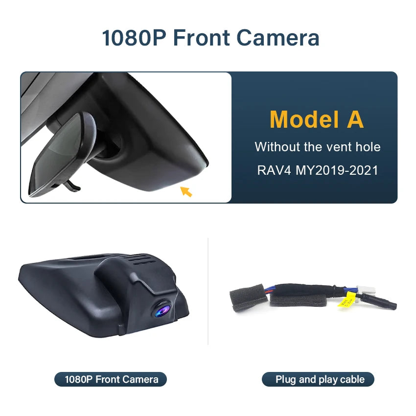 For Toyota Rav4 XA50 XA40 XU80 4K HD Dash Cam for Car Camera Recorder Dashcam WIFI Car Dvr Recording Devices Accessories