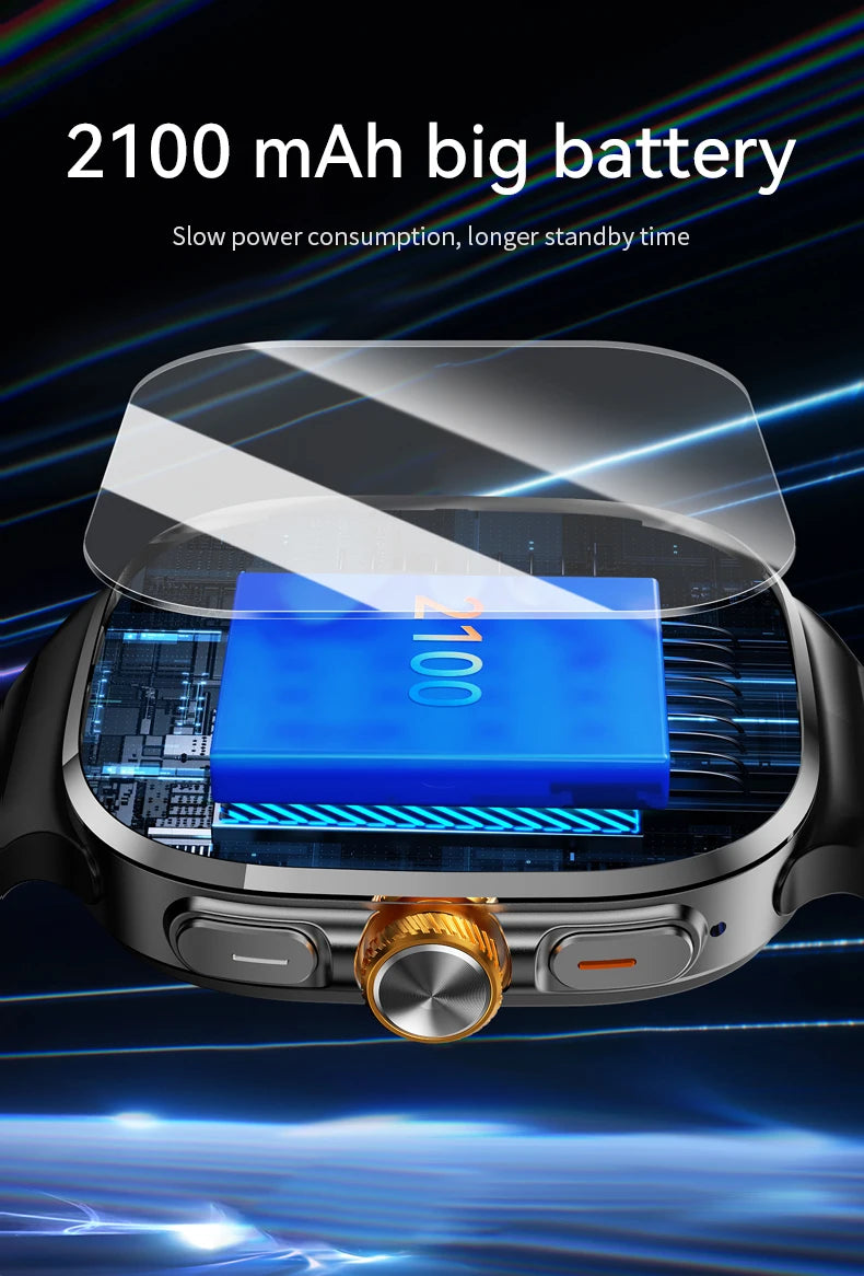 M99 Mini New Package 2.29inch Amoled Smartwatch 5G LTE Android 13.0 Smart Watch With Touch ID Fingerprint unlock GPS WIFI Sim