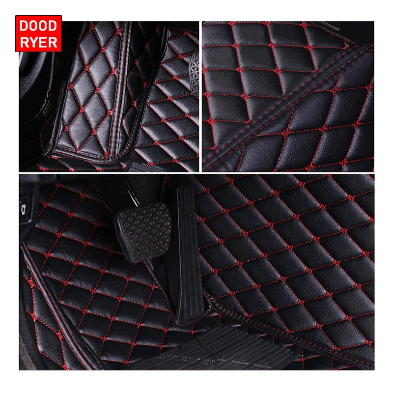 Custom-Fit Leather Car Floor Mats for Ford F-150 2009–2023 (Full Set)