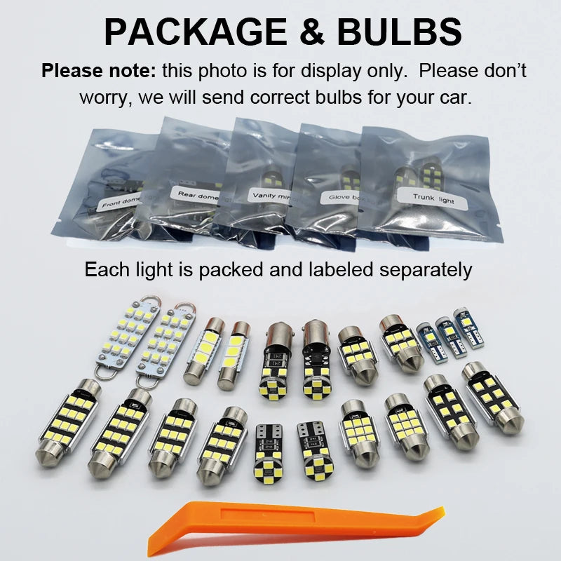 13-Piece LED Interior Light Kit for Ford F-150 2009–2014