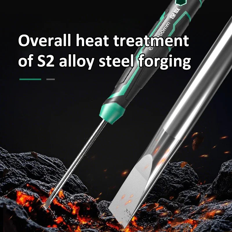 Precision Magnetic Screwdriver Anti-Slip Handle Phillips/Slotted Type Mini Screw Driver Installation and Disassembly Repair Tool