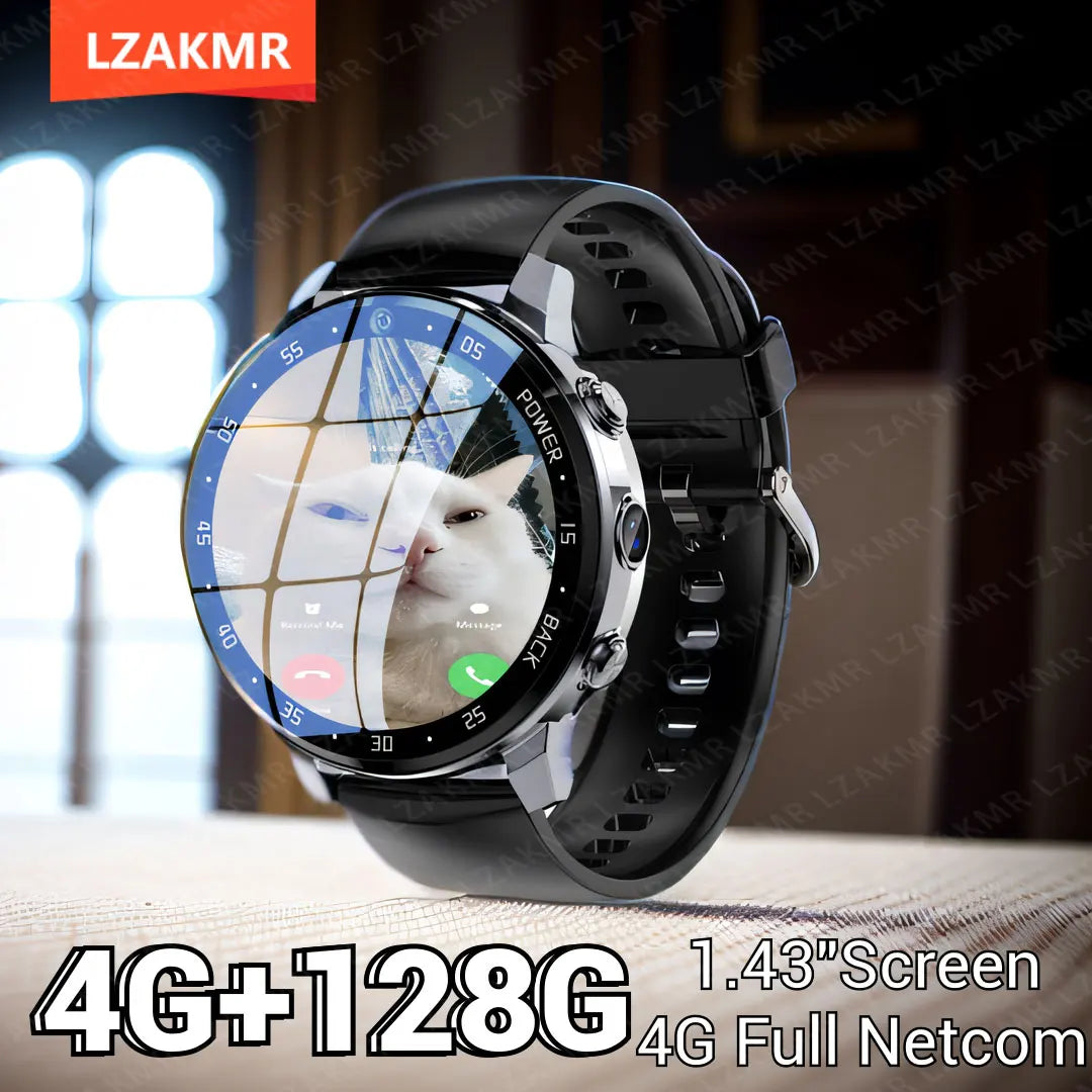 A3 Smartwatch for Men — 4G Android, GPS, 1.43-inch HD Screen, Fitness Tracking, 800mAh Battery