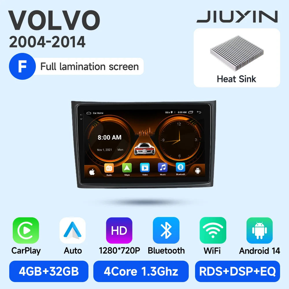 Android Car Stereo for Volvo XC90 (2004–2014) — Octa-Core, GPS Navigation, WiFi, Rear-Camera Ready