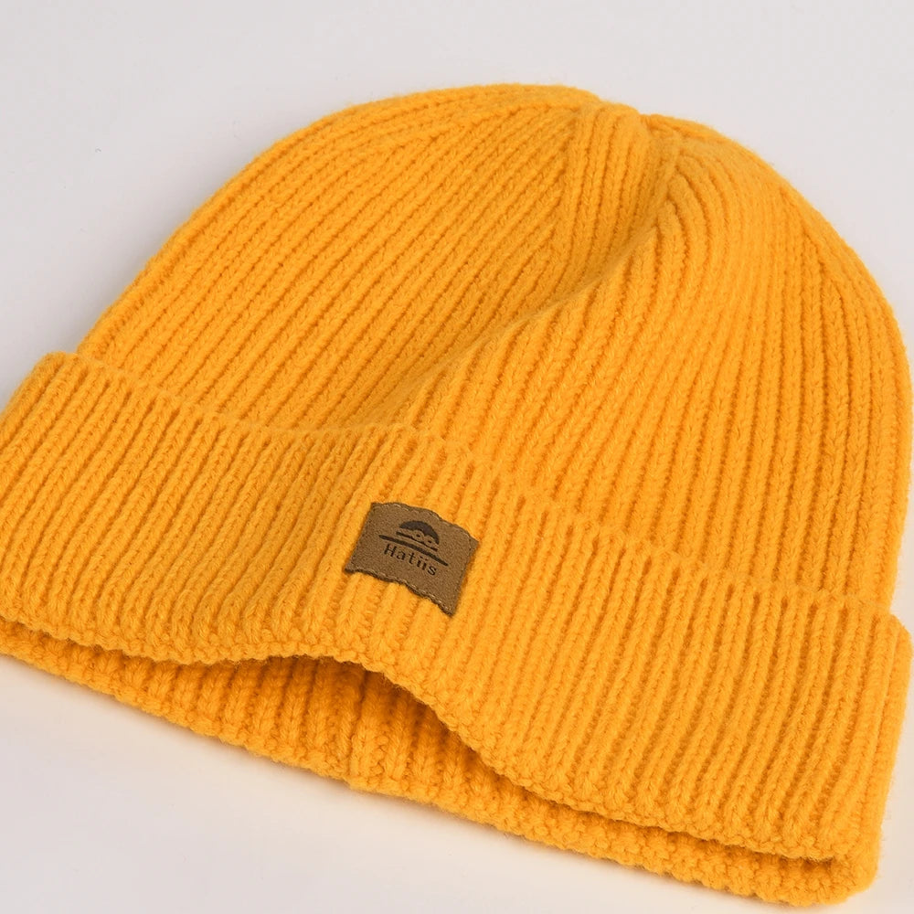 Women's Fold-Over Cuff Knit Beanie - Soft Solid Winter Hat - photo 8