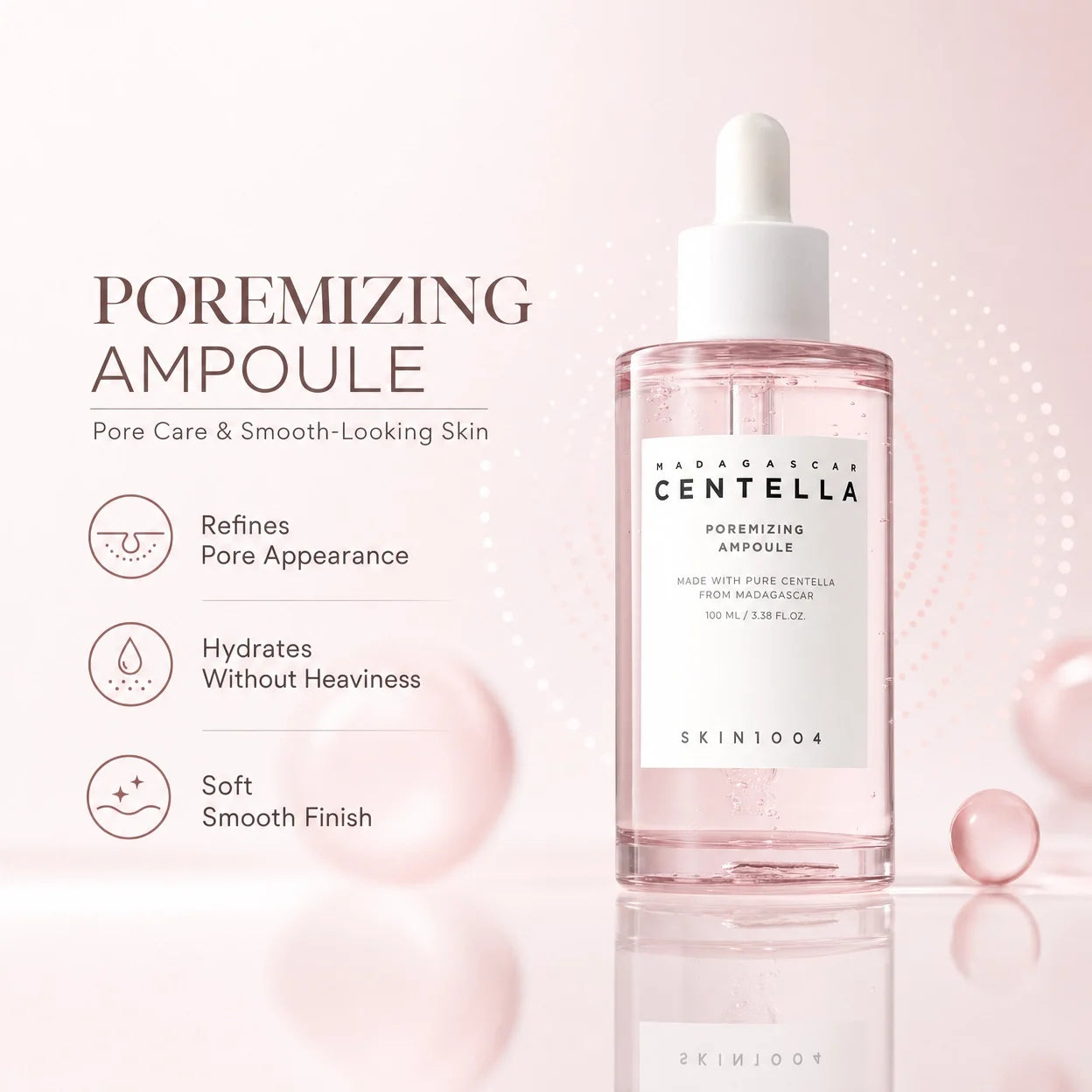 Korean Centella Ampoule Serum — Calming Pore-Refining Essence