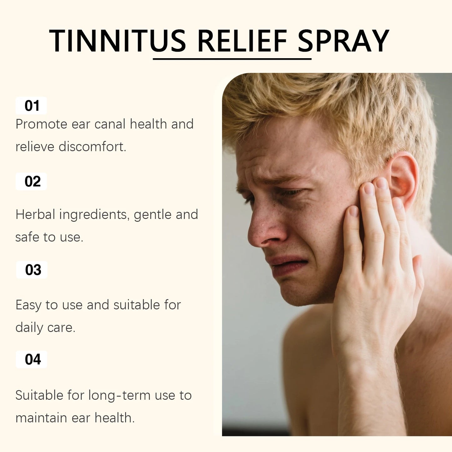 Ear Cleaning Spray 60ml — Earwax Removal & Gentle Ear Hydration Care