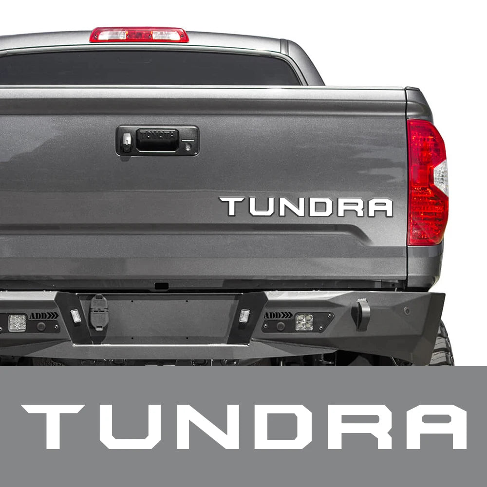 Pickup Tailgate Insert Indent Stickers For Toyota Tundra 2014-2019  Car Decor Decals Vinyl Letter Cover Auto Tuning Accessories