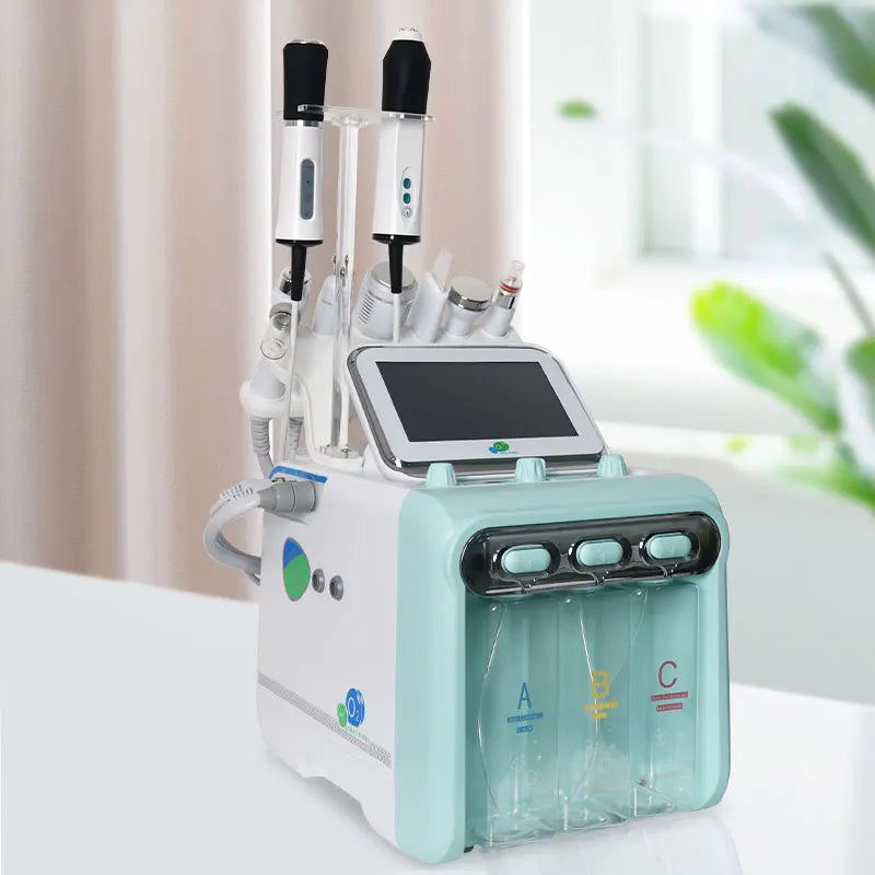 New Design 8 in 1  hydro Facial Machine for Wrinkle Remover  Bubble Facial Machine CO2 Oxygen beautiful equipment